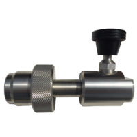 CGA-347 Stainless Hand-Tight With Push Button Bleeder