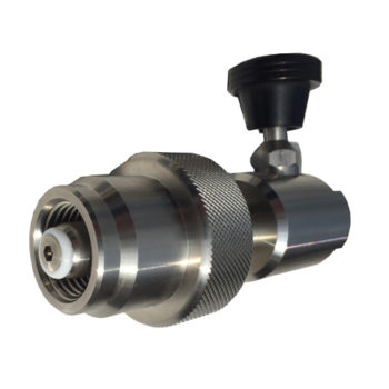 CGA-347 Stainless Hand-Tight With Push Button Bleeder - Image 2
