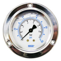 Flange Panel Gauge 100PSI/BAR