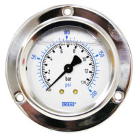 Flange Panel Gauge 200PSI/BAR