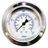 Flange Panel Gauge 2000PSI/BAR